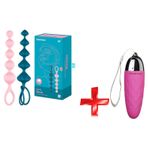 Satisfyer Love Beads Renkli Silikon Anal Toplar+mini Vibratör
