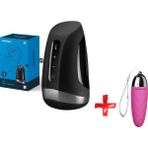 Satisfyer Men Heat Vibration Otomatik Isıtmalı 11 Modlu Titreşimli Mastürbatör+Mini Vibratör