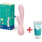 Satisfyer Mono Flex Mauve Telefon Kontrol Rabbit Vibratör +Jel