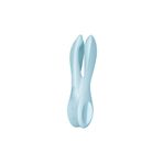 Satisfyer Threesome 1 Light Blue Ultra Esnek Vajinal Kullanıma Uygun Titreşimli Vibratör