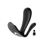 Satisfyer Top Secret+ Black App Kontrollü Anal Ve Vajinal Giyilebilen Vibratör+Jel