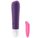 Satisfyer Ultra Power 2 - 12 Modlu Titreşimli Şarjlı Mini Mor Vibratör+mini Vibratör