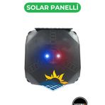 SatışMax Caydırıcı Ev Araç Yanıp Sönen Alarm Led Işık Siyah Solar MAVİ-KIRMIZI