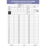 Satranç Notasyon Kağıdı A5 – 60 Hamle - 100 Sayfa | Otokopili Hamle Kayıt Formu (Turnuva & Antrenman)