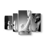 Satranç Oyunu Tablosu 119 x 80-4 Parçalı