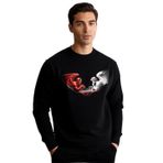 Satranç Unisex Sweatshirt (50, Siyah, 2XL)