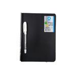 SATTIMCOM 40 Sayfa 17x24 Cm Siyah Defter Ve Beyaz Kalem side