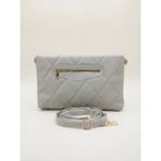 Satuna Kadın Kapitone Astarlı Omuz Çantası ve Portföy Çanta - 25X33 cm - 25 x 33 cm - Gri