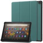 SATURCASE Amazon Fire HD 10 2023 Release (13. Nesil) için Kılıf, PU Deri Açılır Katlanabilir Folyo Stand İnce Hafif Otomatik Uyanma/Uyuma Koruyucu Tablet Kılıfı (Yeşil)