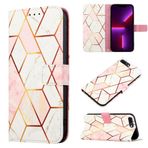 SATURCASE Apple iPod Touch 5 6 7 için Kılıf, Güzel Mermer Desenli PU Deri Kapaklı Mıknatıslı Cüzdan Standı Kart Yuvaları Apple iPod Touch 5 6 7 (YS-5) için El Kayışlı Koruyucu Kılıf