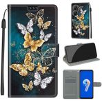 SATURCASE Asus Zenfone 9 için Kılıf, Asus Zenfone 9 (DY-18) için Güzel PU Deri Kapaklı Mıknatıslı Cüzdan Stant Kart Yuvaları El Kayışı Koruyucu Kılıf