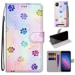SATURCASE Cloud Mobile Stratus C7 için Kılıf, Bulut Mobil Stratus C7 (DK-18) için Güzel PU Deri Kapaklı Mıknatıslı Cüzdan Stant Kart Yuvaları El Kayışı Koruyucu Kılıf