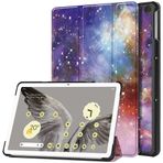 SATURCASE Google Pixel Tablet 11 inç için Kılıf, Güzel PU Deri Katlanır Katlanabilir Folyo Stand İnce Hafif Koruyucu Tablet Kılıfı (KN-3)