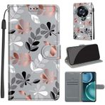 SATURCASE Honor Magic 4 Pro için Kılıf, Honor Magic 4 Pro (DY-17) için Güzel PU Deri Kapaklı Mıknatıs Cüzdan Stand Kart Yuvaları El Kayışı Koruyucu Kılıf