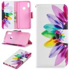 SATURCASE Huawei Y6 2019 için Kılıf, Güzel Desenli PU Deri Kapaklı Mıknatıslı Cüzdan Standı Kart Yuvaları Huawei Y6 2019 / Y6 Pro 2019 (BO-2) için Koruyucu Kılıf