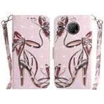 SATURCASE Nokia G300 için Kılıf, Güzel 3D Desenli PU Deri Kapaklı Mıknatıslı Cüzdan Standı Kart Yuvaları Nokia G300 (TD-5) için El Kayışı ile Koruyucu Kılıf