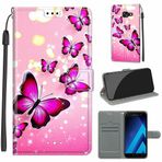 SATURCASE Samsung Galaxy A5 2017 için Kılıf, Güzel PU Deri Kapaklı Mıknatıslı Cüzdan Stant Kart Yuvaları El Kayışı Koruyucu Kılıf Samsung Galaxy A5 2017 (DY-6) için