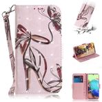 SATURCASE Samsung Galaxy A71 5G için Kılıf, Güzel 3D Desenli PU Deri Kapaklı Mıknatıslı Cüzdan Stand Kart Yuvaları Samsung Galaxy A71 5G (TD-5) için El Kayışlı Koruyucu Kılıf