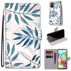 SATURCASE Samsung Galaxy A71 5G için Kılıf, Güzel PU Deri Kapaklı Mıknatıslı Cüzdan Stant Kart Yuvaları El Kayışı Koruyucu Kılıf Samsung Galaxy A71 5G (DH-16) için