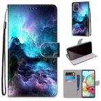 SATURCASE Samsung Galaxy A71 5G için Kılıf, Samsung Galaxy A71 5G (DK-7) için Güzel PU Deri Kapaklı Mıknatıslı Cüzdan Stant Kart Yuvaları El Kayışı Koruyucu Kılıf