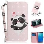 SATURCASE Samsung Galaxy J2 Core için Kılıf, Güzel 3D Desenli PU Deri Kapaklı Mıknatıslı Cüzdan Stand Kart Yuvaları Samsung Galaxy J2 Core (TD-9) için El Kayışlı Koruyucu Kılıf