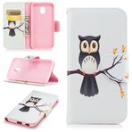 SATURCASE Samsung Galaxy J3 (2017) için Kılıf, Samsung Galaxy J3 (2017) SM-J330F (Tasarım-4) için Güzel Desenli PU Deri Kapaklı Mıknatıslı Cüzdan Standı Kart Yuvaları Koruyucu Kılıf