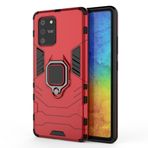 SATURCASE Samsung Galaxy S10 Lite için Kılıf, Halka Destek Çubuğu Hibrid 2'si 1 Arada [PC ve Silikon] Çift Katmanlı Tampon Darbeye Dayanıklı Koruyucu Kılıf Samsung Galaxy S10 Lite / A91 (HZ-Kırmızı)