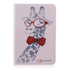 SATURCASE Samsung Galaxy Tab S2 8.0 SM-T710 T715 (BFP-4) için Güzel Desenli PU Deri Kapaklı Cüzdan Standı Kart Yuvaları Koruyucu Kılıf Kapak