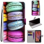 SATURCASE Samsung Galaxy Xcover 5 için Kılıf, Samsung Galaxy Xcover 5 (DH-3) için Güzel PU Deri Kapaklı Mıknatıslı Cüzdan Stant Kart Yuvaları El Kayışı Koruyucu Kılıf