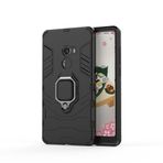 SATURCASE Xiaomi Mi Mix 2 için Kılıf, Halka Destek Çubuğu Hibrid 2'si 1 Arada [PC ve Silikon] Xiaomi Mi Mix 2 için Çift Katmanlı Darbeye Dayanıklı Koruyucu Kılıf (HZ-Siyah)