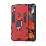 SATURCASE Xiaomi Mi Mix 2S için Kılıf, Halka Destek Çubuğu Hibrid 2'si 1 Arada [PC ve Silikon] Xiaomi Mi Mix 2S için Çift Katmanlı Darbeye Dayanıklı Koruyucu Kılıf (HZ-Kırmızı)