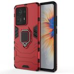 SATURCASE Xiaomi Mi Mix 4 için Kılıf, Halka Destek Çubuğu Hibrid 2'si 1 Arada [PC ve Silikon] Çift Katmanlı Tampon Darbeye Dayanıklı Koruyucu Kılıf Xiaomi Mi Mix 4 (HZ-Kırmızı)