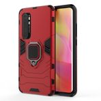 SATURCASE Xiaomi Mi Note 10 Lite için Kılıf, Halka Destek Çubuğu Hibrid 2'si 1 Arada [PC ve Silikon] Xiaomi Mi Note 10 Lite (HZ-Kırmızı) için Çift Katmanlı Tampon Darbeye Dayanıklı Koruyucu Kılıf