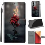 SATURCASE Xiaomi Poco M6 Pro 4G için Kılıf, Güzel PU Deri Kapaklı Mıknatıslı Cüzdan Stant, Kart Yuvaları, El Kayışı Koruyucu Kılıf, Xiaomi Poco M6 Pro 4G (DY-29) için