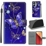SATURCASE Xiaomi Poco M6 Pro 4G için Kılıf, Güzel PU Deri Kapaklı Mıknatıslı Cüzdan Stant, Kart Yuvaları, El Kayışı Koruyucu Kılıf, Xiaomi Poco M6 Pro 4G (DY-3) için