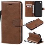 SATURCASE Xiaomi Redmi Go için Kılıf, Klasik PU Deri Kapaklı Mıknatıs Cüzdan Stant Kart Yuvaları Xiaomi Redmi Go için El Kayışı ile Koruyucu Kılıf (XD-Kahverengi)