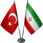 Satürn Design Masaüstü Iran Bayrağı Türk Bayrağı İkili Krom Direk Masa Bayrak Seti