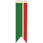 Satürn Design Masaüstü Kırlangıç Çift Taraflı Saten Kumaş Çeçenistan Bayrağı 8 x 30 cm