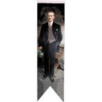 Satürn Masa Üstü Kırlangıç Atatürklü Bayrağı - 8 x 30 cm Çift Taraflı Saten Kumaş
