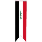 Satürn Masa Üstü Kırlangıç Irak Bayrağı - 8 x 30 cm Çift Taraflı Saten Kumaş