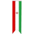 Satürn Masa Üstü Kırlangıç Iran Bayrağı - 8 x 30 cm Çift Taraflı Saten Kumaş