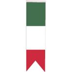Satürn Masa Üstü Kırlangıç Macaristan Bayrağı - 8 x 30 cm Çift Taraflı Saten Kumaş