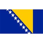 Satürn Masaüstü Bosna Hersek Bayrağı Masa Bayrağı 15 x 23 cm
