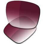 Saucer Ray-Ban New Wayfarer RB2132 58mm Güneş Gözlükleri ile Uyumlu Premium Yedek Lensler, Şarap Kırmızı Gradyan Tonu Polarize Olmayan, One Size