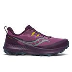 Saucony Kadın Peregrine 14, Erik/Patlıcan, 37.5 EU
