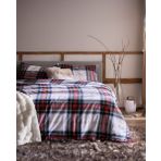 Saul King Size %100 Pamuk Flanel Nevresim Takımı - Beyaz