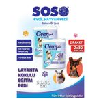 Saule 2 x 30’lu Paket 60 x 90 cm ( 60 adet) - CleanPed Kedi Köpek Çiş Ped’i – Eğitim Pedi