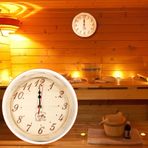 Sauna Saat Duvar asılı Yuvarlak Ahşap Saat Ev Dekor Saati Sauna Oda Banyo Mutfak Yatak odası Oturma odası Ofis Ahşap Saat 23cm çapında Bahçe Kullanma