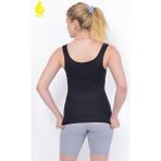 Sauna Suit Bel Göğüs Göbek 2 Beden Ince Görünüm Dikişsiz Ipeksi Toparlayıcı Örme Siyah Kadın Atlet Korse