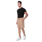 SAUNA SUIT Rahat Pamuklu Yüksek Bel Ince Yazlik Keten Görünümlü Slouchy şort (ERKEK AÇIK KAHVERENGİ, L/XL)